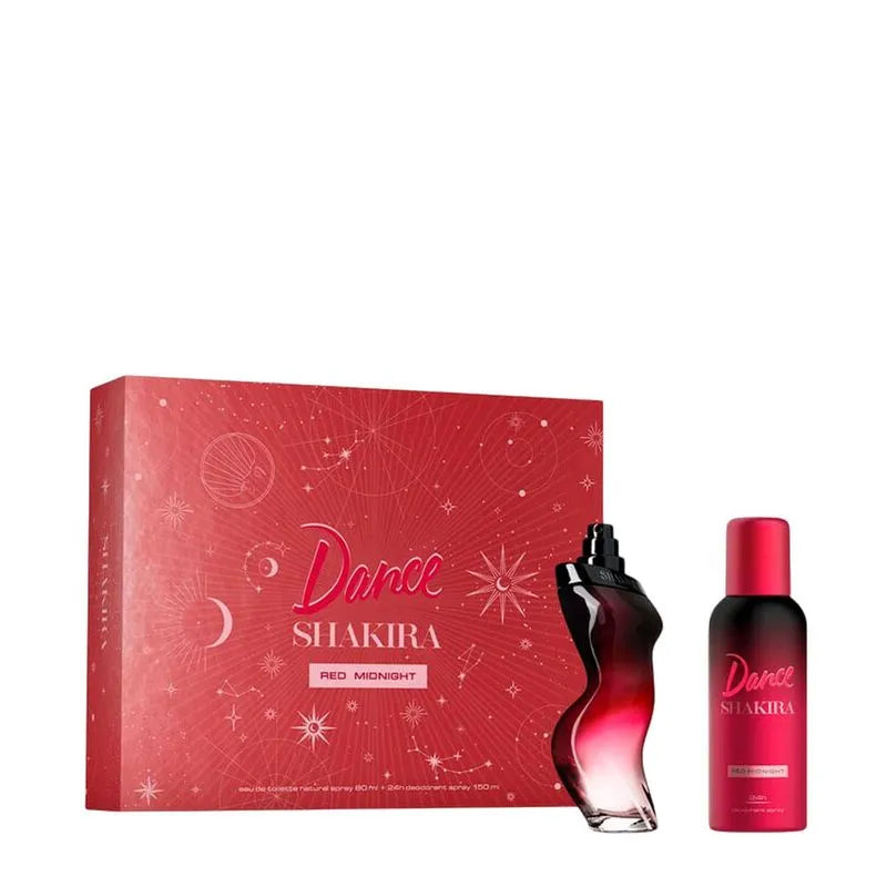 Kit Shakira Dance Red Midnight Feminino - Eau de Toilette 80ml + Desodorante 150ml Kit