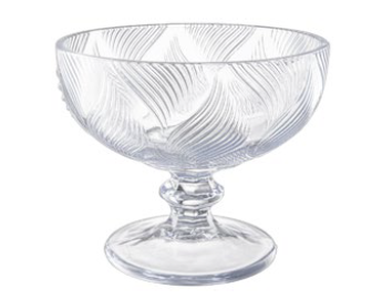 Conjunto 3 taças de vidro p/ sobremesa 340ml