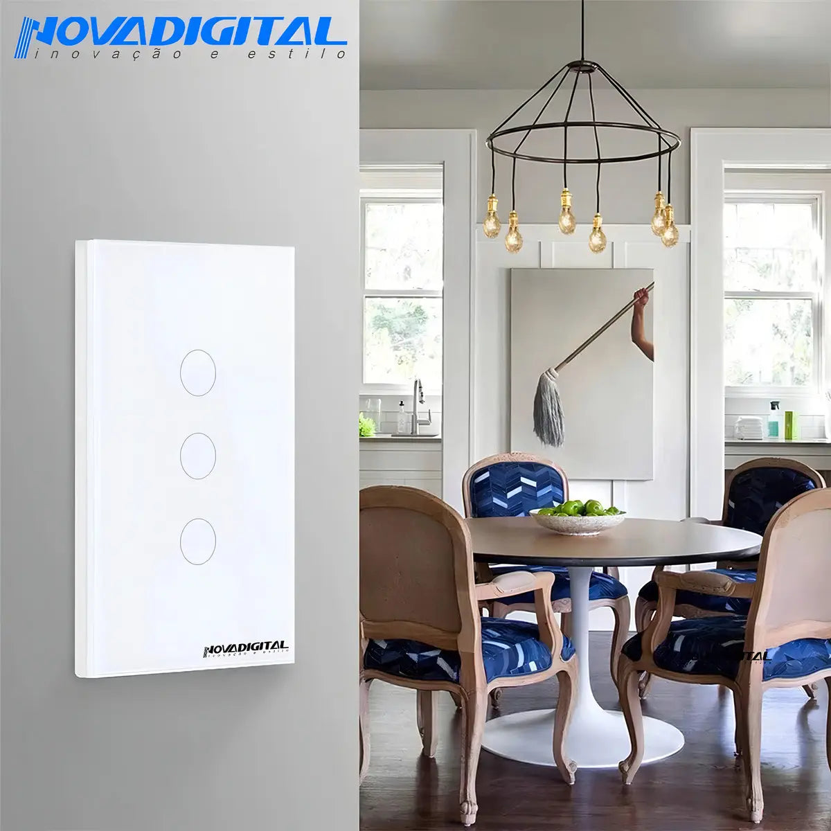 Touch Switch S-901-3 White 3 Gang