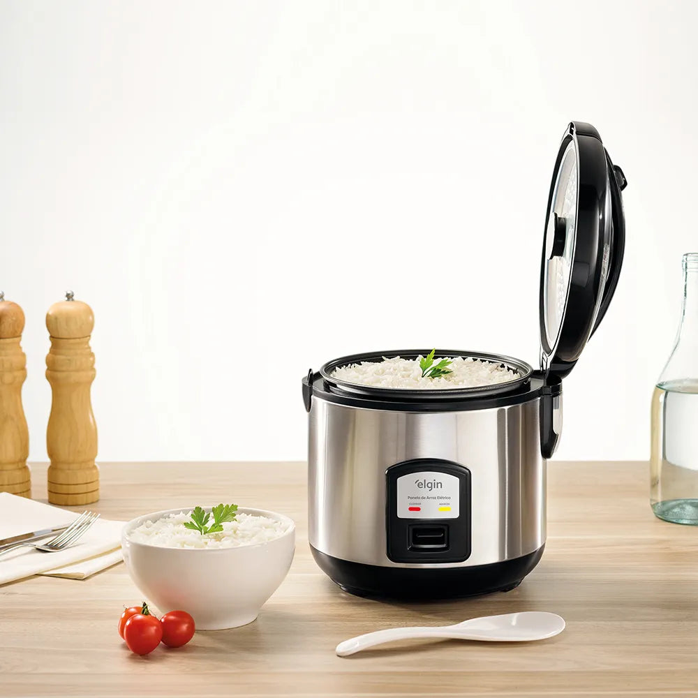 Panela De Arroz Elgin Par20 400w 5 Xicaras 1l 220v - Inox - 60hz