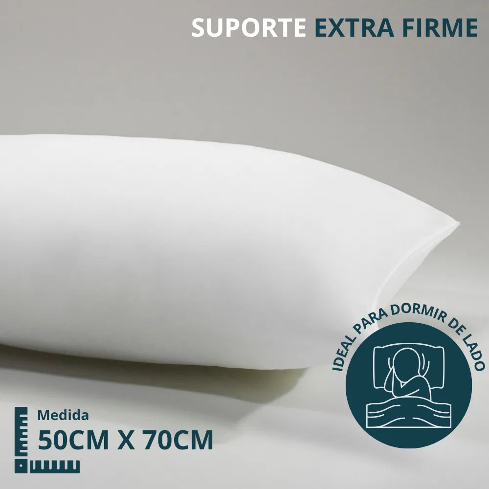 Travesseiro Altenburg Suporte Microfibra Extra Firme 50cm x 70cm