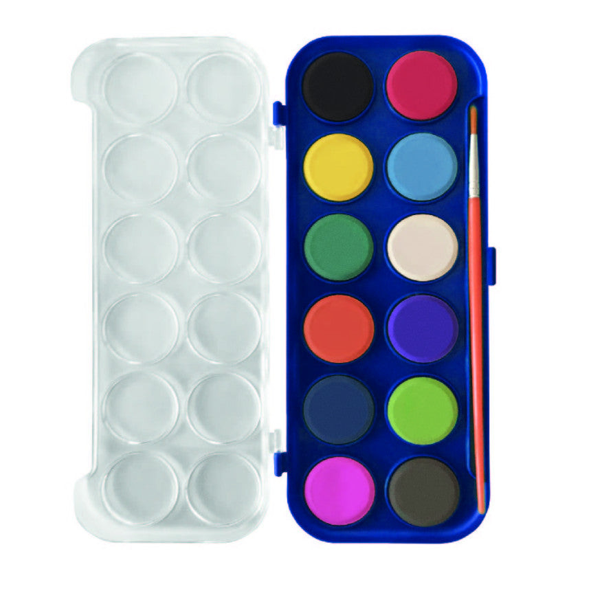 Aquarela 12 cores c/pincel