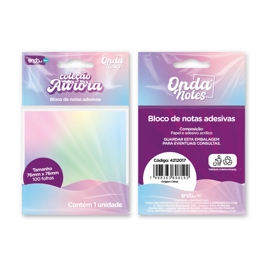 Bloco de notas adesivas Aurora