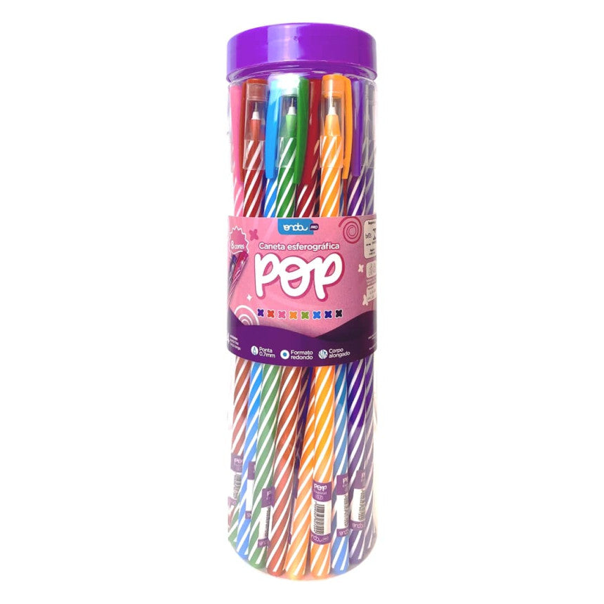 Caneta esferográfica Pop 0,7mm