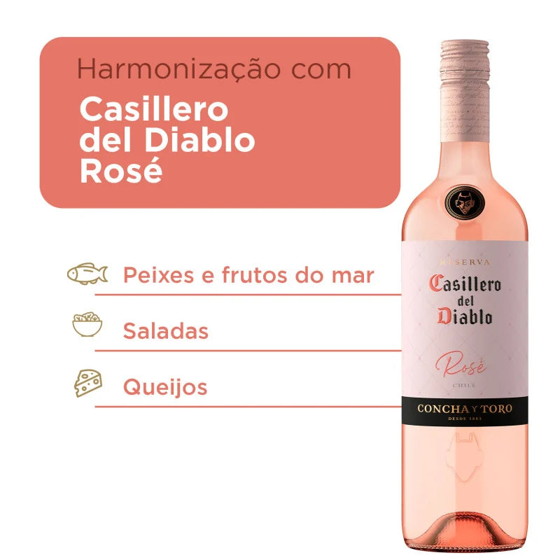 Vinho Chileno Casillero Del Diablo Rosé 750 ml