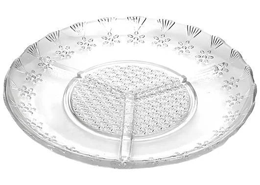 Petisqueira De Vidro Com 3 Redonda - INGA