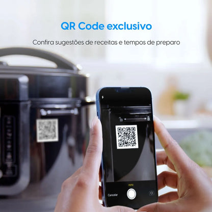 Panela de Pressão Elétrica Digital - 5L 14 Funções 9 Dispositivos de Segurança 900W 220V