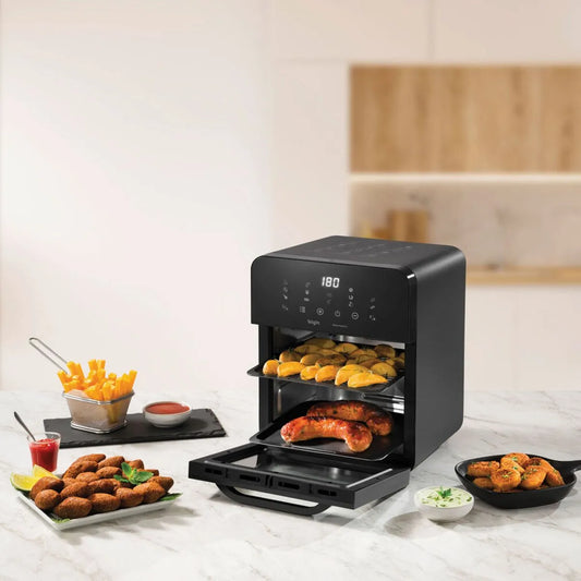 Fritadeira Air fryer Forno Style Oven Fry 10 Litros 220V 1.400W Grelha Removível com Painel Digital