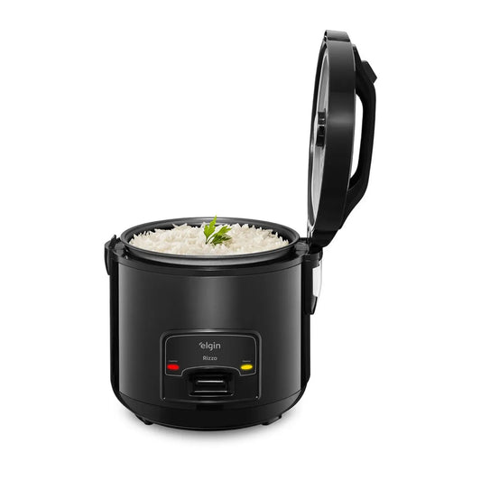 Panela Elétrica de Arroz Rizzo 5 Xícaras 400W 220V Preta com Acessórios