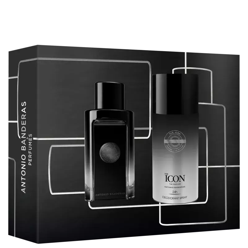 Conjunto The Icon Banderas Masculino - Eau de Parfum 100ml + Desodorante Spray 150ml