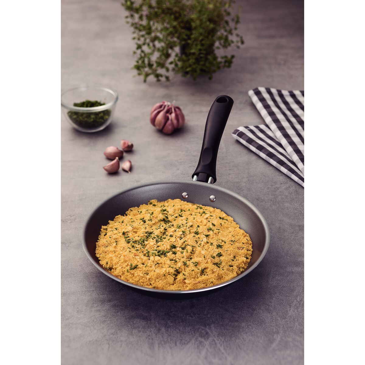 Frigideira Tramontina Turim em Alumínio com Revestimento Interno e Externo em Antiaderente Starflon Max Chumbo 16 cm 0,4 L