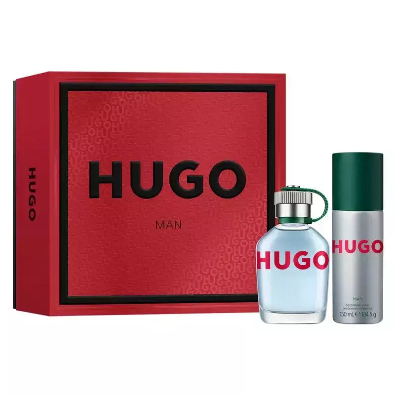 Kit Hugo Boss Coffret Perfume Hugo Man Eau de Toilette Masculino 75 ml + Desodorante 150 ml