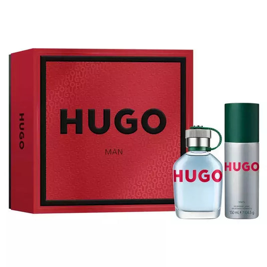 Kit Hugo Boss Coffret Perfume Hugo Man Eau de Toilette Masculino 75 ml + Desodorante 150 ml