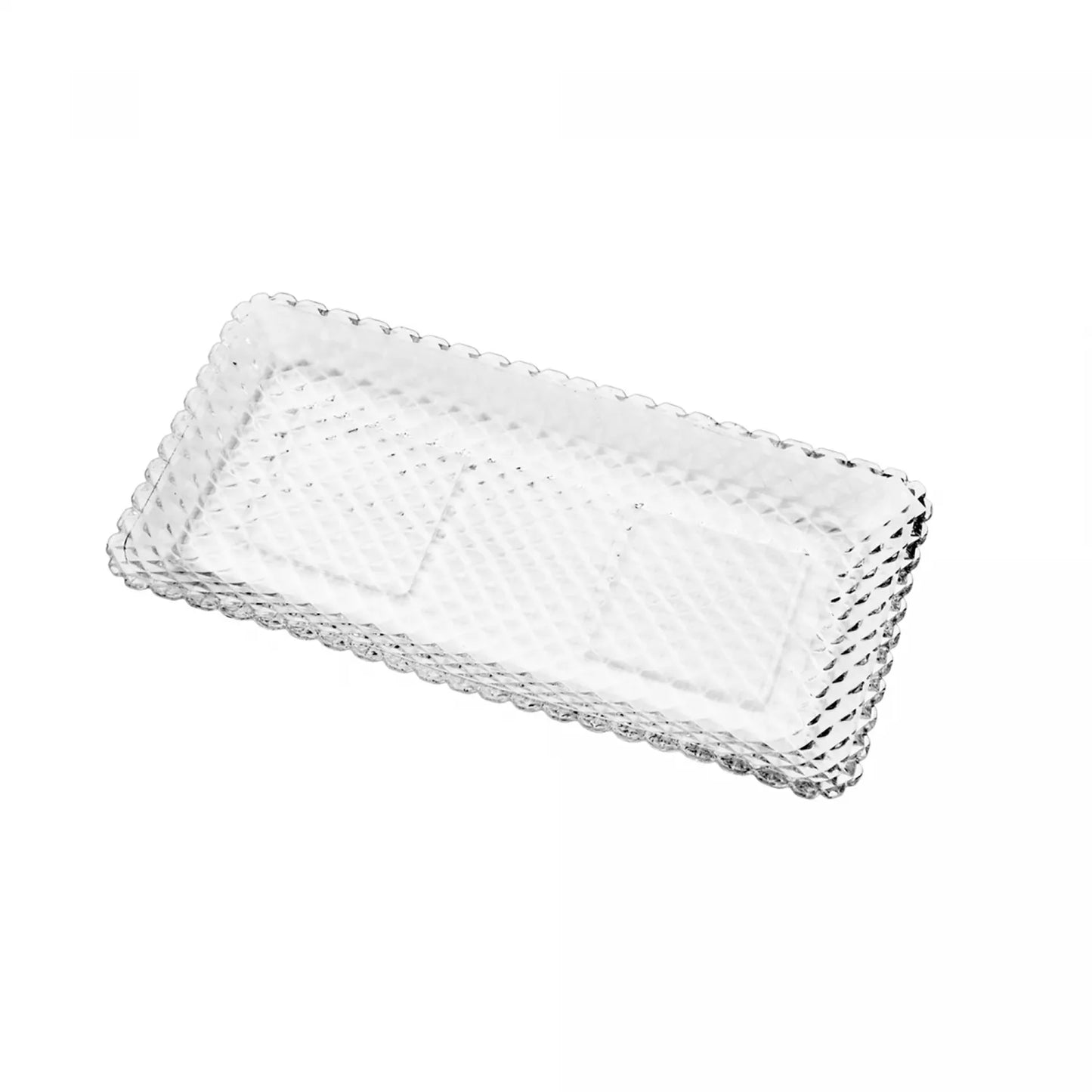 Travessa de Cristal Diamante 25cm x 13cm x 2cm - Lyor