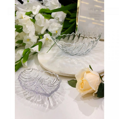Concha Decorativa de Cristal Shell 16,5cm x 12cm x 3cm - Lyor