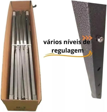 Tenda Gazebo 3x3m Sanfonada. Aço Galvanizado