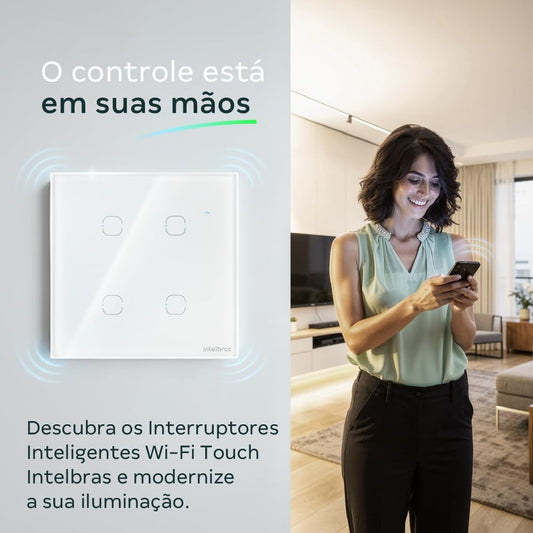 Touch Switch S-1001-4 White 4 Gang