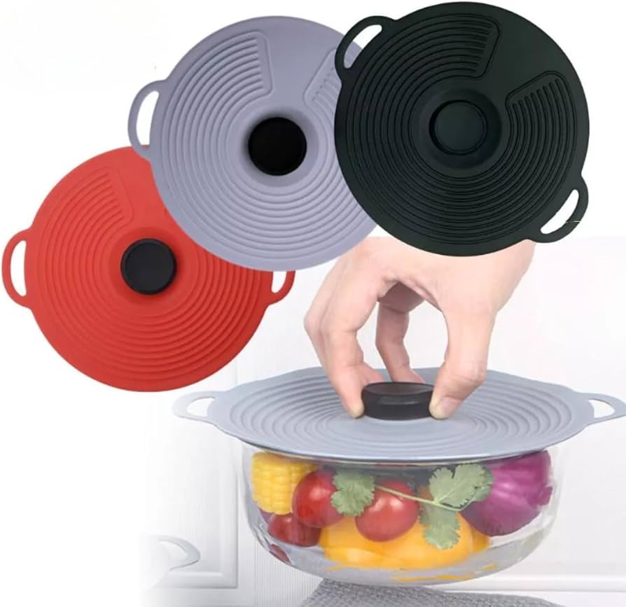 Tampa de Silicone para Panela Cinza 27cm