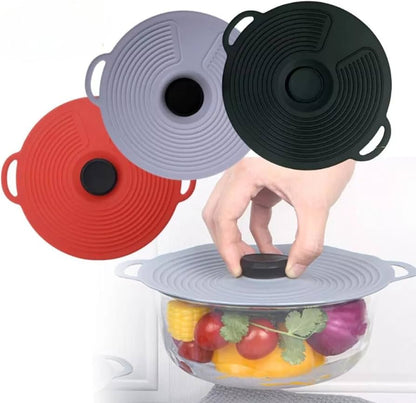 Tampa de Silicone para Panela Cinza 27cm