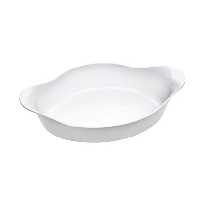 Assadeira Oval Branca Marinex Opaline de 1,4L