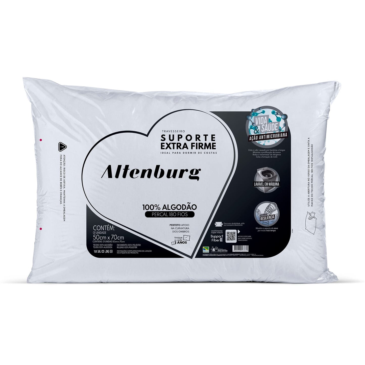 Travesseiro Altenburg Suporte Extra Firme 50cm x 70cm