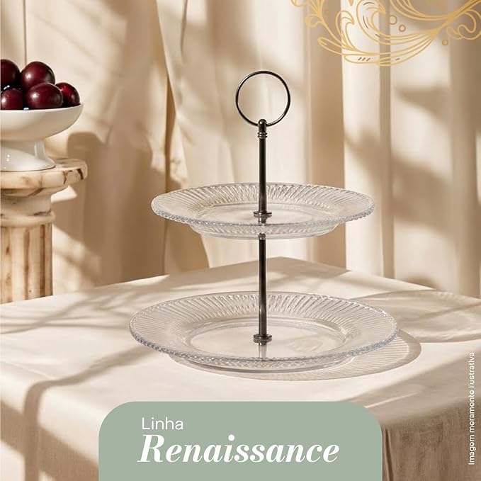 Porta Doce Cristal Renaissance 7989