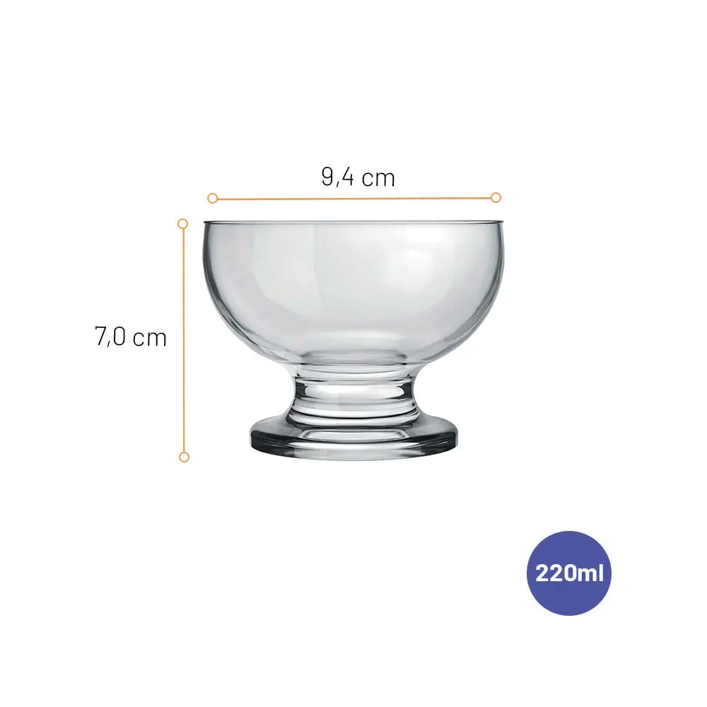 Taça de Sobremesa Paulista Nadir 220ml