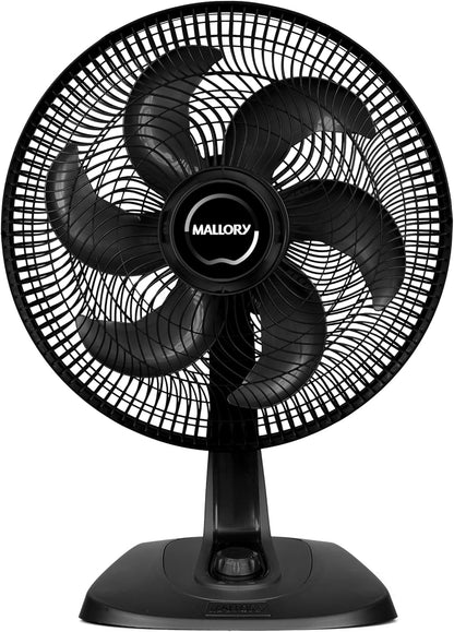 Ventilador Mallory Mesa e Parede Turbo Fresh 30cm, 220v, Silencioso, Hélice de 6 pás