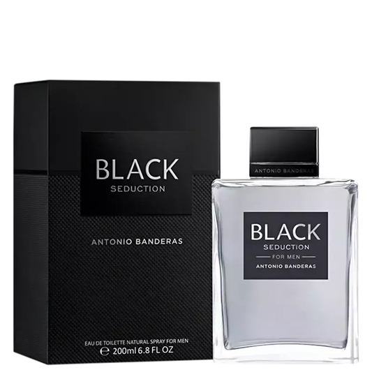 Seduction in Black Banderas Eau de Toilette - Perfume Masculino 200ml