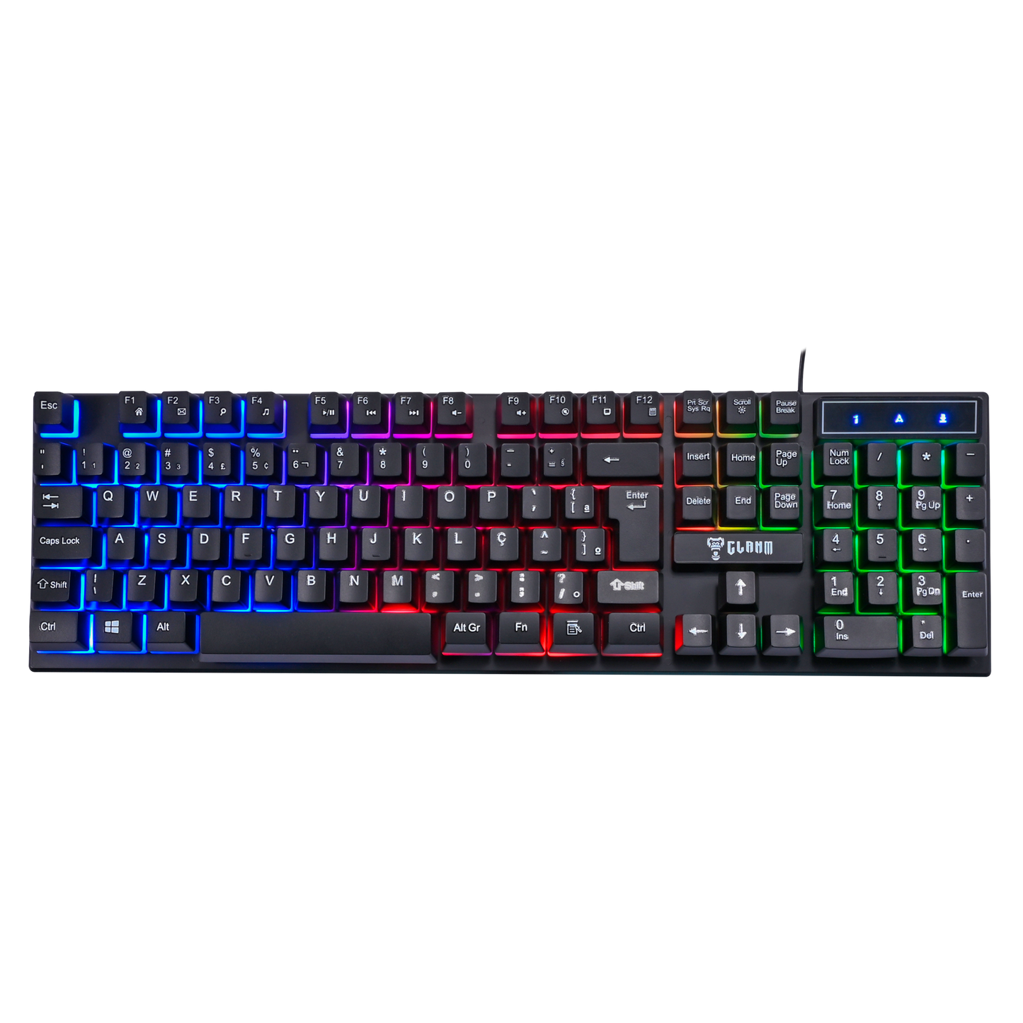 Combo Gamer Nightmare Candy - Teclado/Mouse/Headset/Mousepad-Clanm