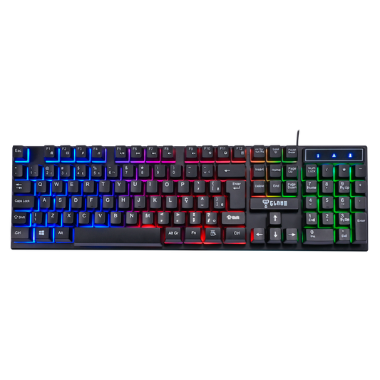 Combo Gamer Nightmare Candy - Teclado/Mouse/Headset/Mousepad-Clanm
