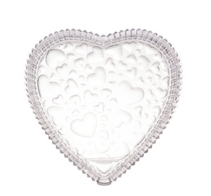 Petisqueira Cristal Cute Heart 18,7x3,3cm Lyor 7463