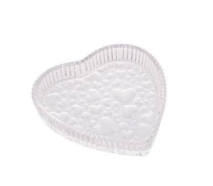 Petisqueira Cristal Cute Heart 18,7x3,3cm Lyor 7463