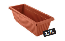 Floreira Retangular Marrom N33 2,7L