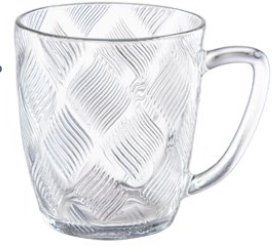 Conjunto 6 canecas de vidro 260ml