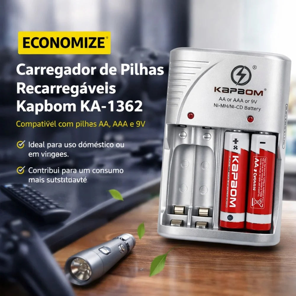 Carregador De Pilha/Bateria Ka-1363