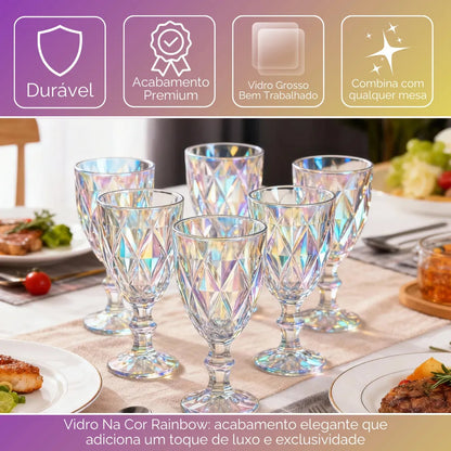 Conjunto Taças Florenza C/6 320ml Raibow
