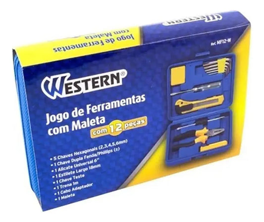 Maleta Ferramentas Western 12pcs MF12W Western
