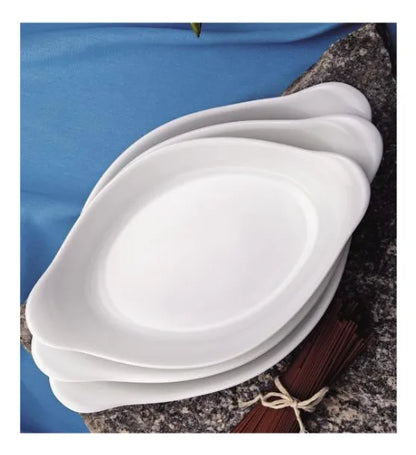 Jogo De Assadeiras Opaline Marinex Nadir - Kit 3 Unidades Cor Branco