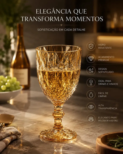 Conjunto Taças Florenza C/6 320ml Ambar