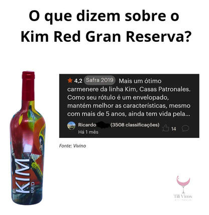 Vinho Tinto Seco Camernere Kim Red Gran Reserva 750ml
