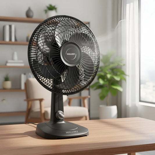 Ventilador Mallory Mesa e Parede Turbo Fresh 30cm, 220v, Silencioso, Hélice de 6 pás