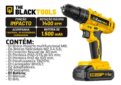 Parafusadeira furadeira bivolt c acess