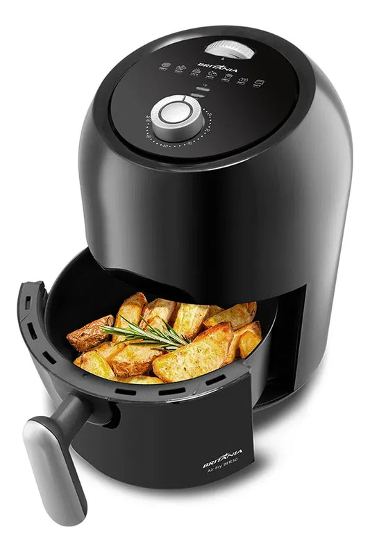 Fritadeira Elétrica Britânia 3l Air Fryer Bfr30 Preta