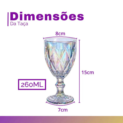 Conjunto Taças Florenza C/6 320ml Raibow