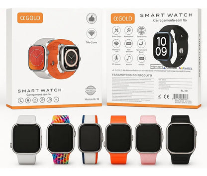 Smartwatch Sem Fio  Agold RL-18 C/2 Smartwatchs