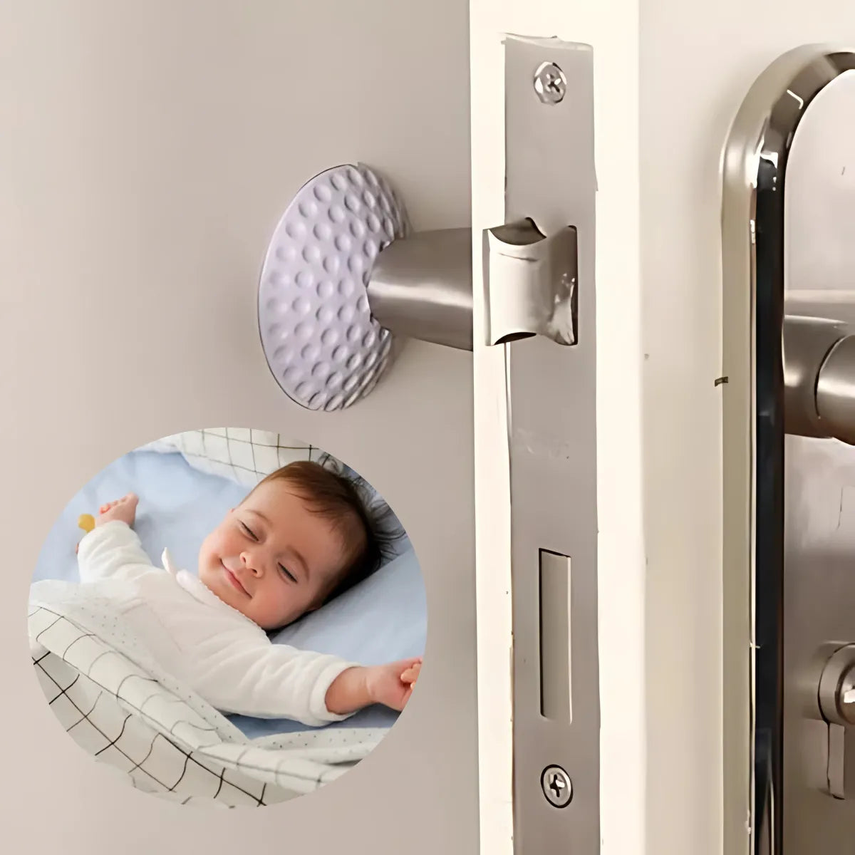 Protetor Porta Adesivo c/2 unidades Maçaneta Móveis Silicone