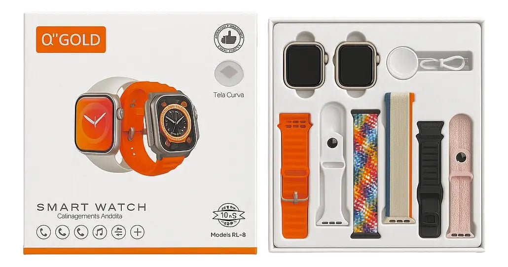 Smartwatch Sem Fio  Agold RL-18 C/2 Smartwatchs