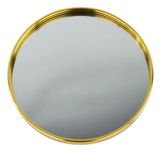 Bandeja Espelhada Plt Dourada Red 22.5cm Ub10276