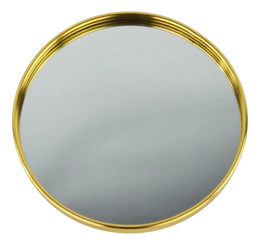 Bandeja Espelhada Plt Dourada Red 22.5cm Ub10276